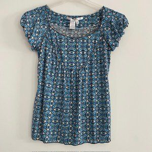 Max Studio Women's MOD Geometric Top - Small, NWT